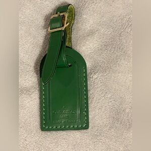 Louis Vuitton Green Luggage Tag